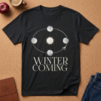 Winter Is Coming Moon Phase T-Shirt — Graphic Tee