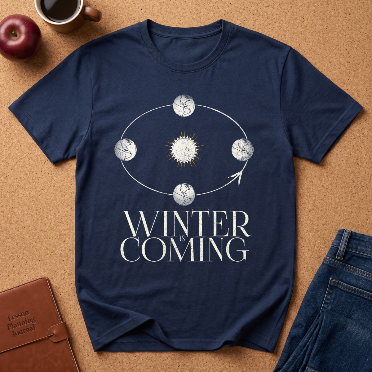Winter Is Coming Moon Phase T-Shirt — Graphic Tee