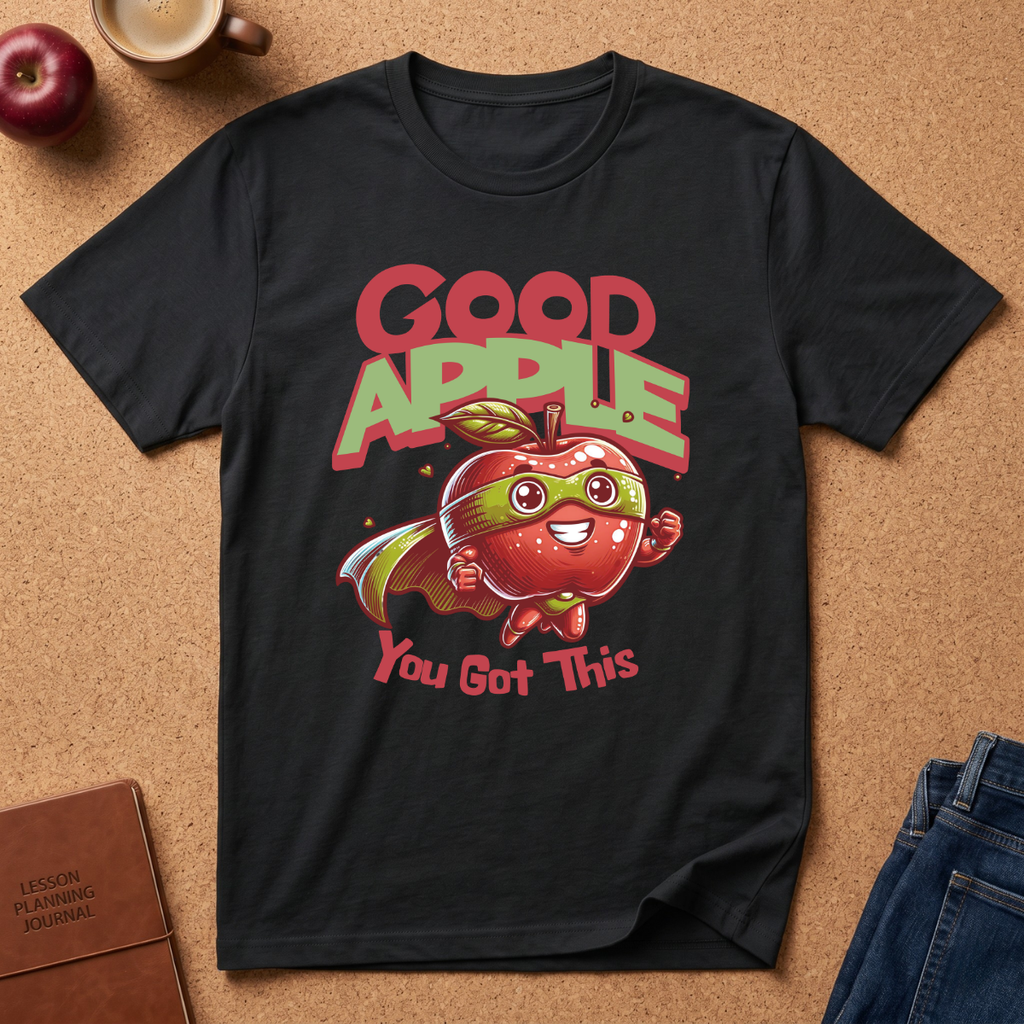 Good Apple T-Shirt — Cute Motivational 'You Got This' Super Hero Graphic Tee