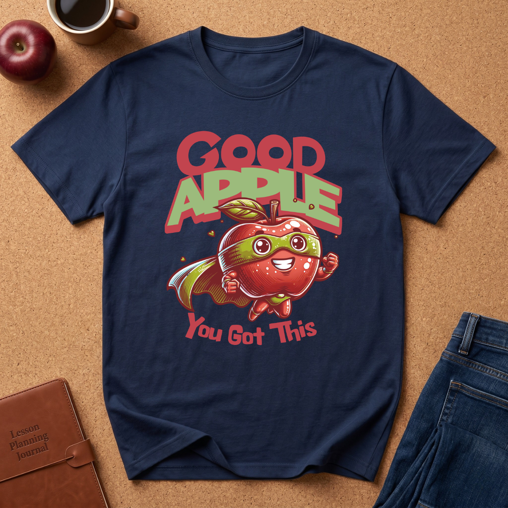Good Apple T-Shirt — Cute Motivational 'You Got This' Super Hero Graphic Tee
