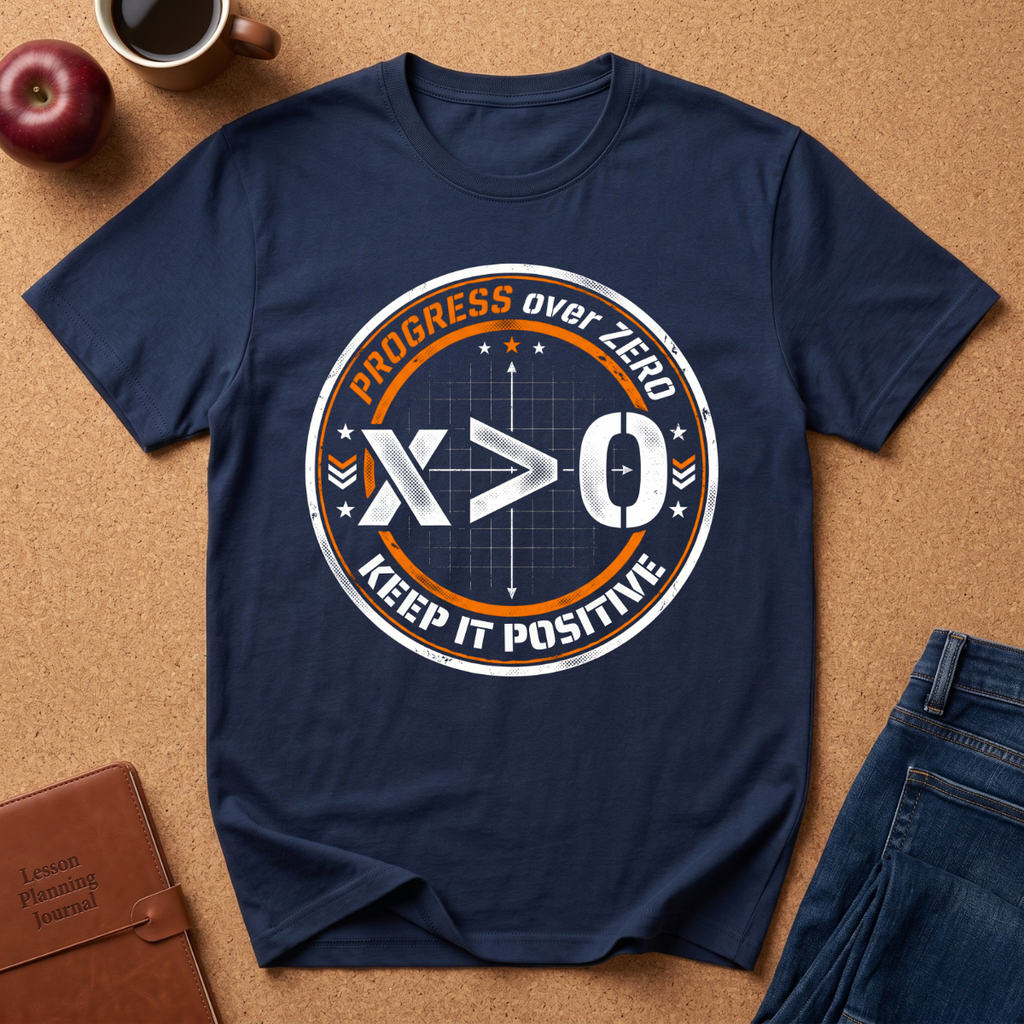 Progress Over Zero "Keep It Positive" T-Shirt
