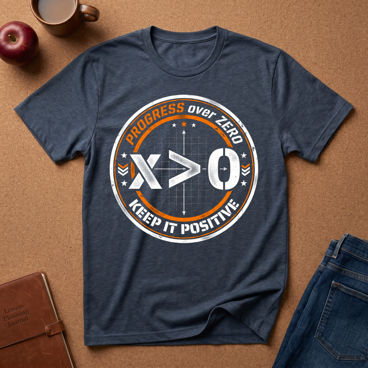 Progress Over Zero "Keep It Positive" T-Shirt