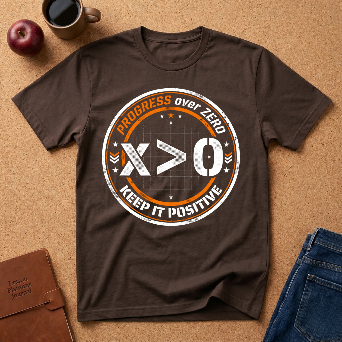 Progress Over Zero "Keep It Positive" T-Shirt