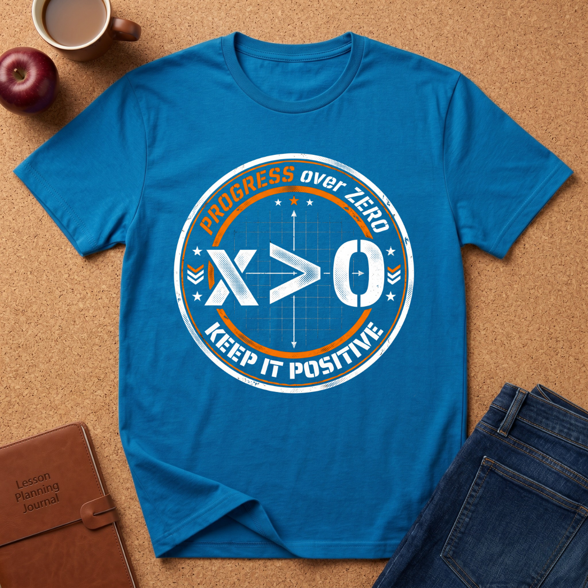 Progress Over Zero "Keep It Positive" T-Shirt