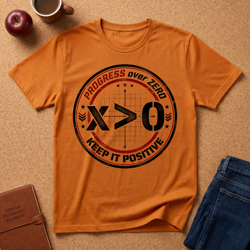 Progress Over Zero T-Shirt — Keep It Positive Graphic Tee