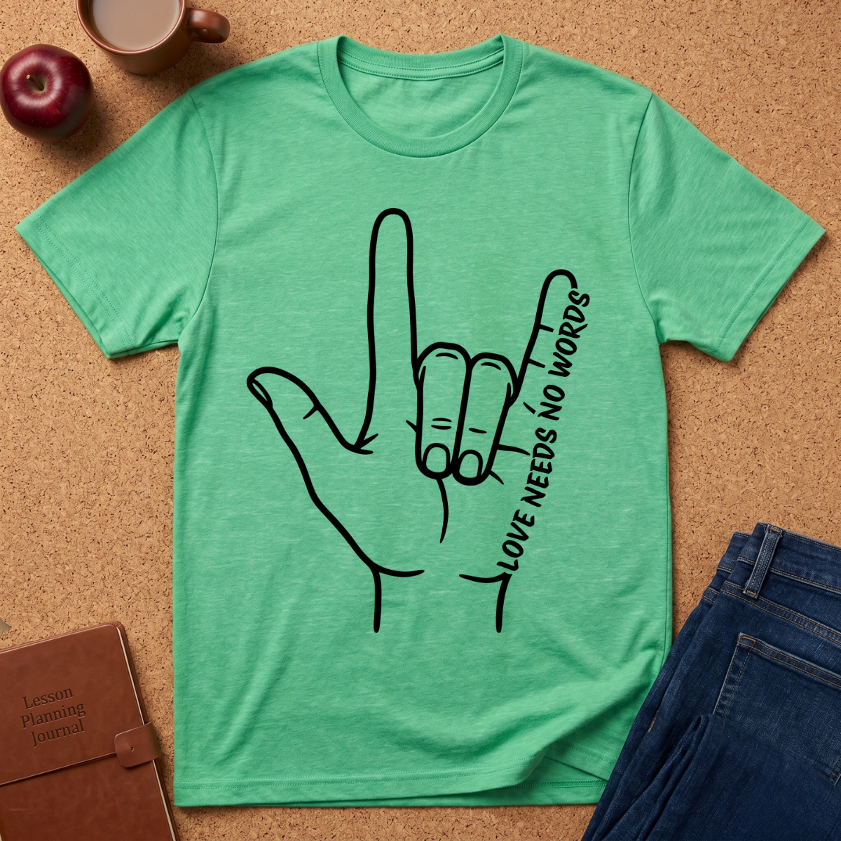 I Love You (ASL) T-Shirt — 'Love Needs No Words' Graphic Tee