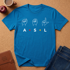 ASL Sign Language T-Shirt — Fingerspelling A·S·L Graphic Tee