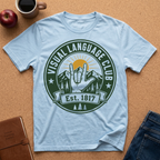 Visual Language Club T-Shirt — ASL Sign Rock Mountain Graphic Tee