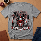 Red Zone Warrior Football T-Shirt — Football Helmet Graphic Tee