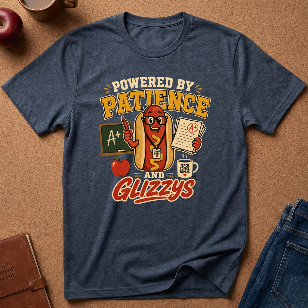 Powered By Patience And Glizzys T-Shirt