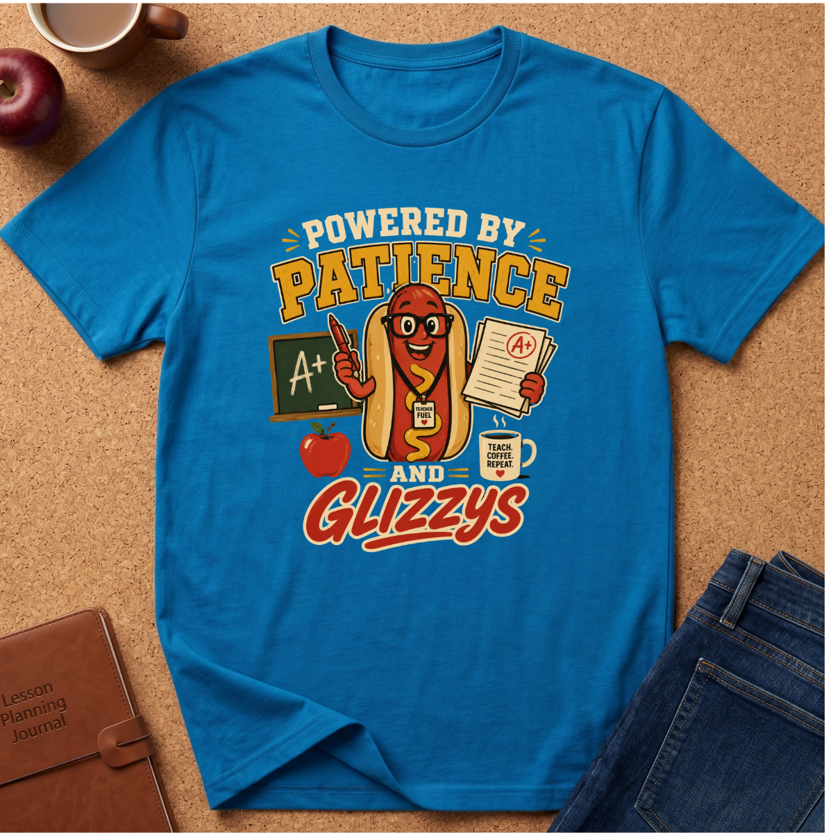 Powered By Patience And Glizzys T-Shirt