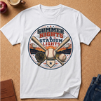 Summer Nights & Stadium Lights Baseball T-Shirt