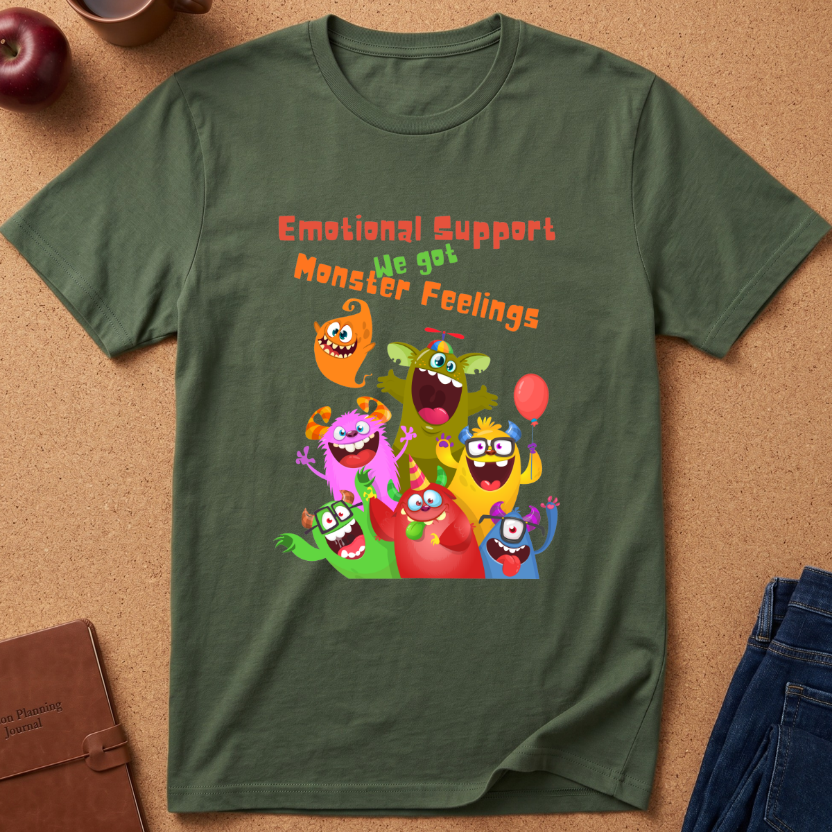 Emotional Support Monster Feelings T-Shirt