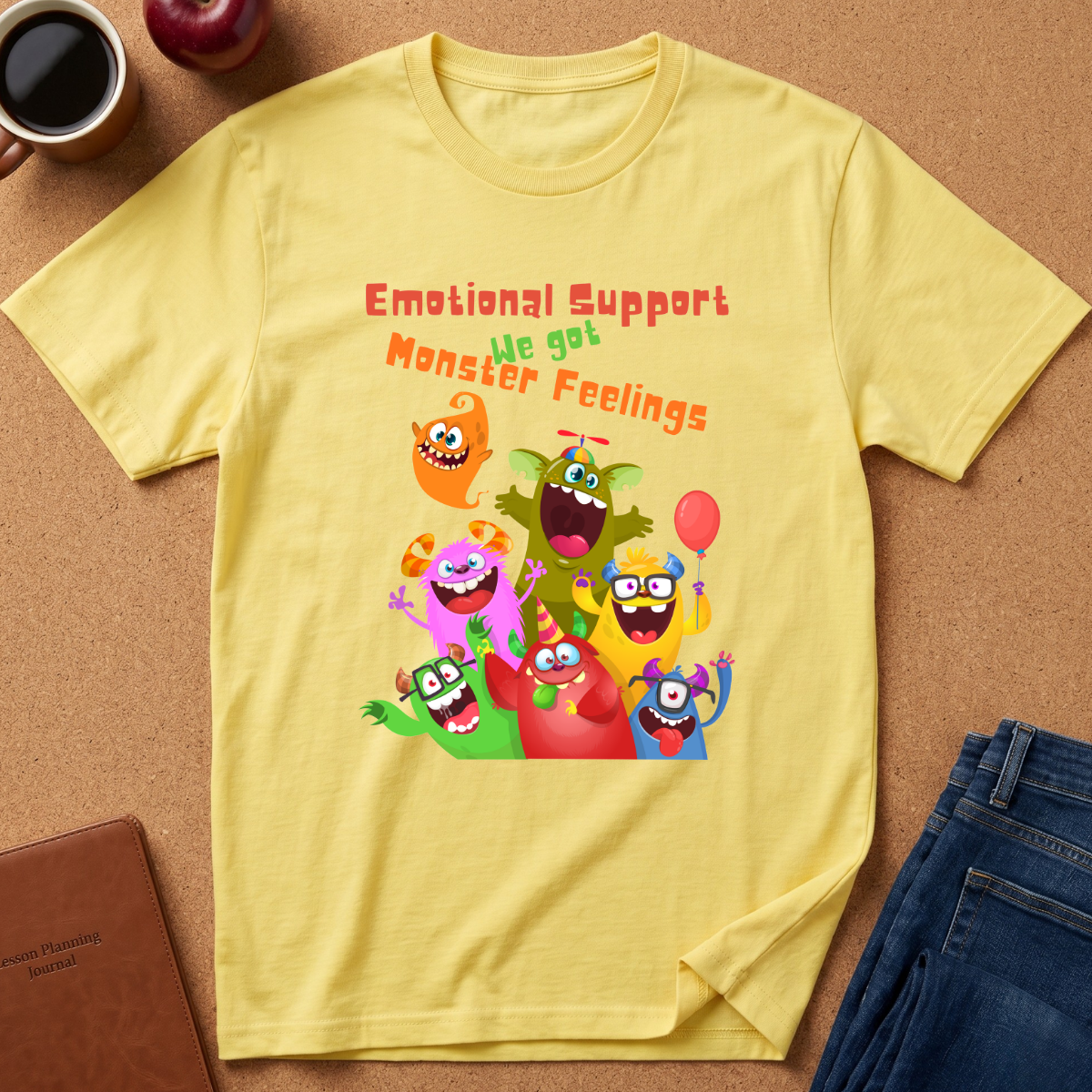Emotional Support Monster Feelings T-Shirt