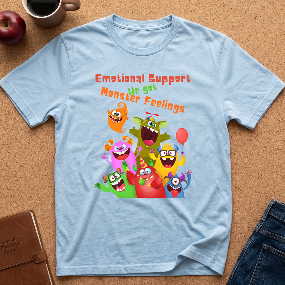 Emotional Support Monster Feelings T-Shirt