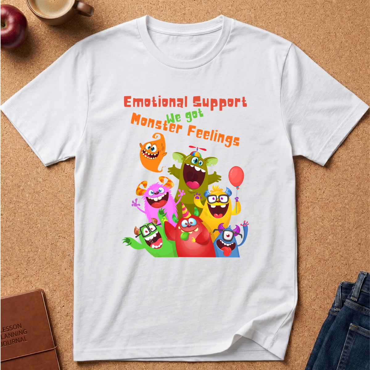 Emotional Support Monster Feelings T-Shirt