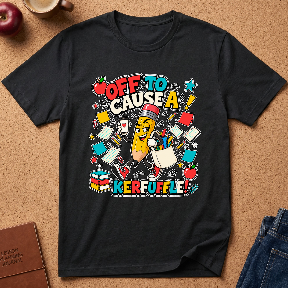 Off To Cause A Kerfuffle Pencil T-Shirt