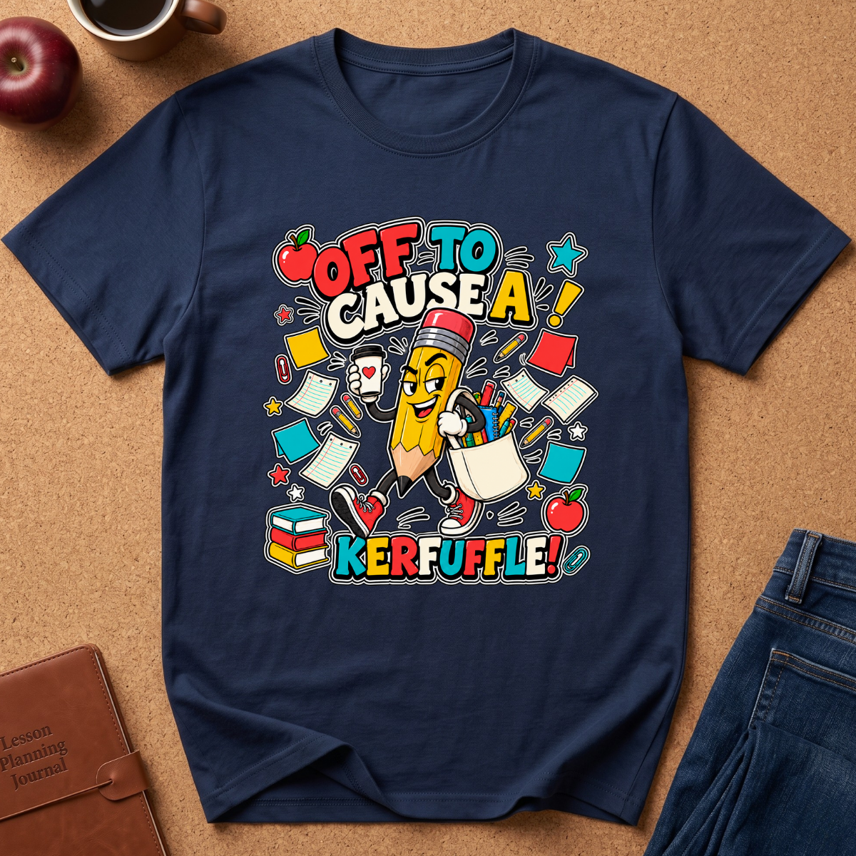 Off To Cause A Kerfuffle Pencil T-Shirt