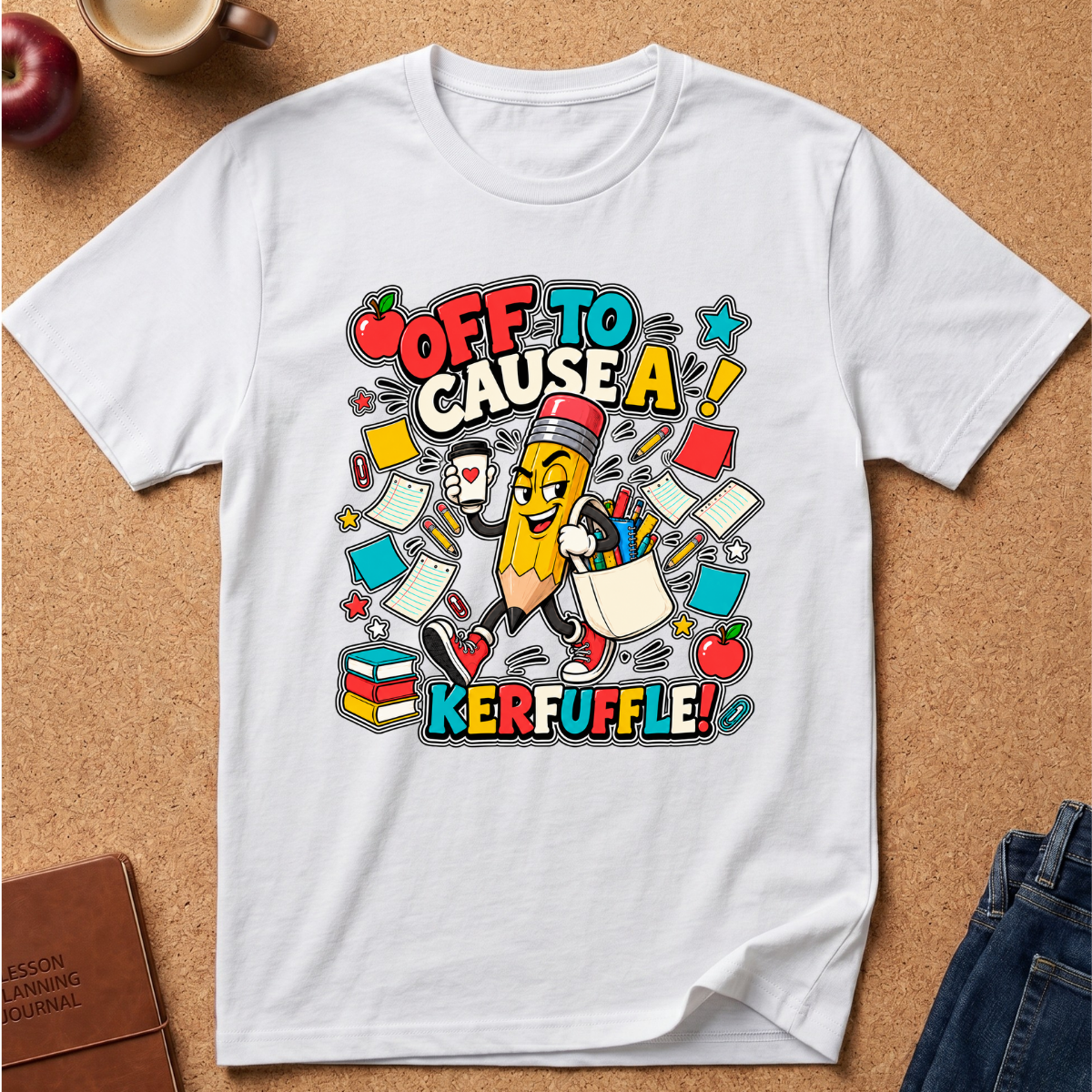 Off To Cause A Kerfuffle Pencil T-Shirt