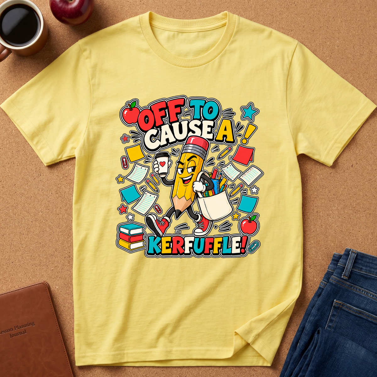 Off To Cause A Kerfuffle Pencil T-Shirt