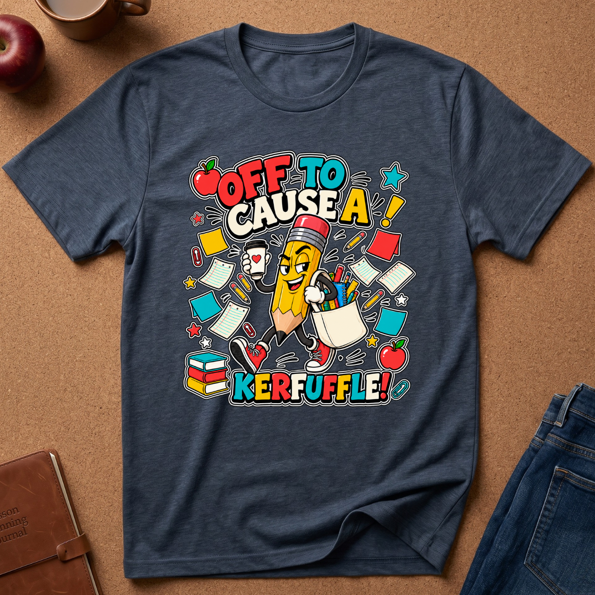 Off To Cause A Kerfuffle Pencil T-Shirt