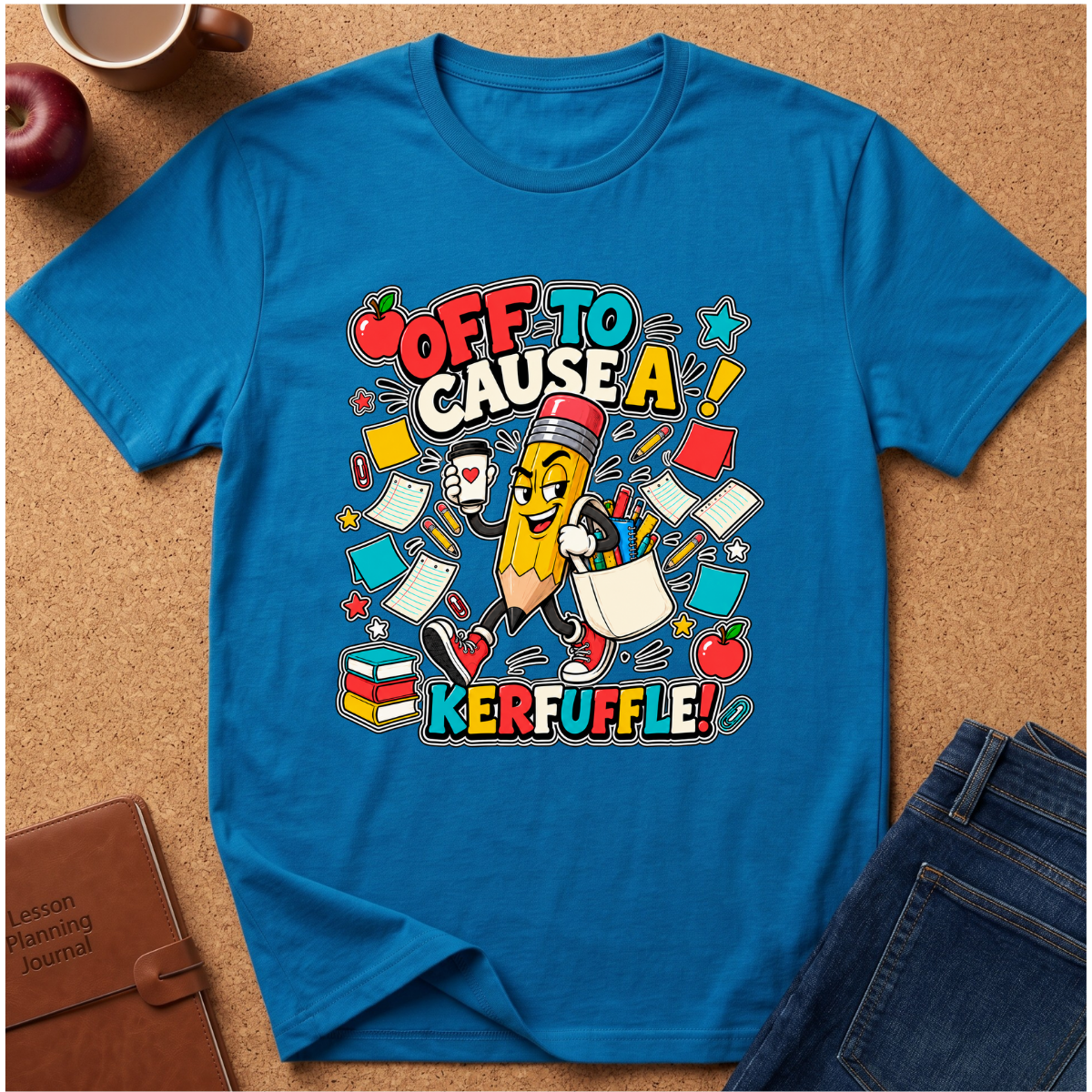 Off To Cause A Kerfuffle Pencil T-Shirt