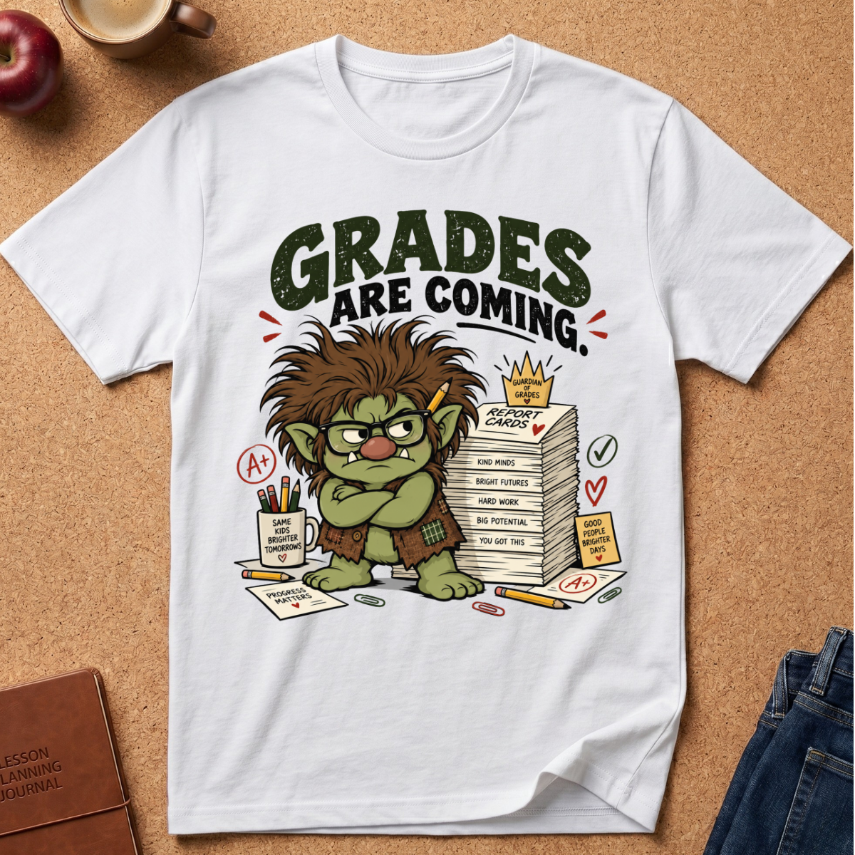 Grades Are Coming Troll T-Shirt