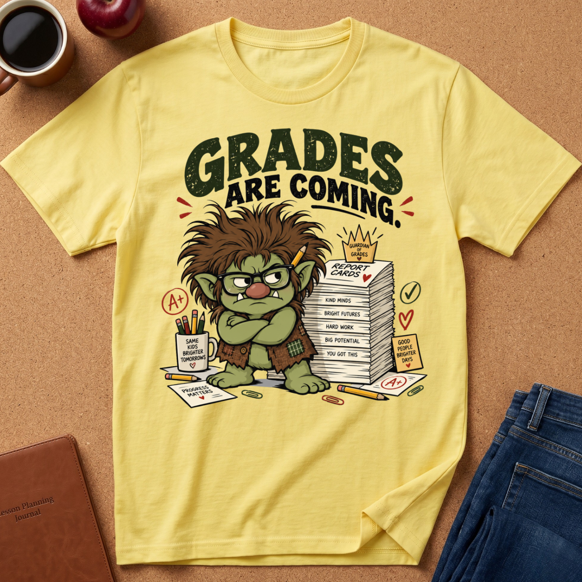 Grades Are Coming Troll T-Shirt