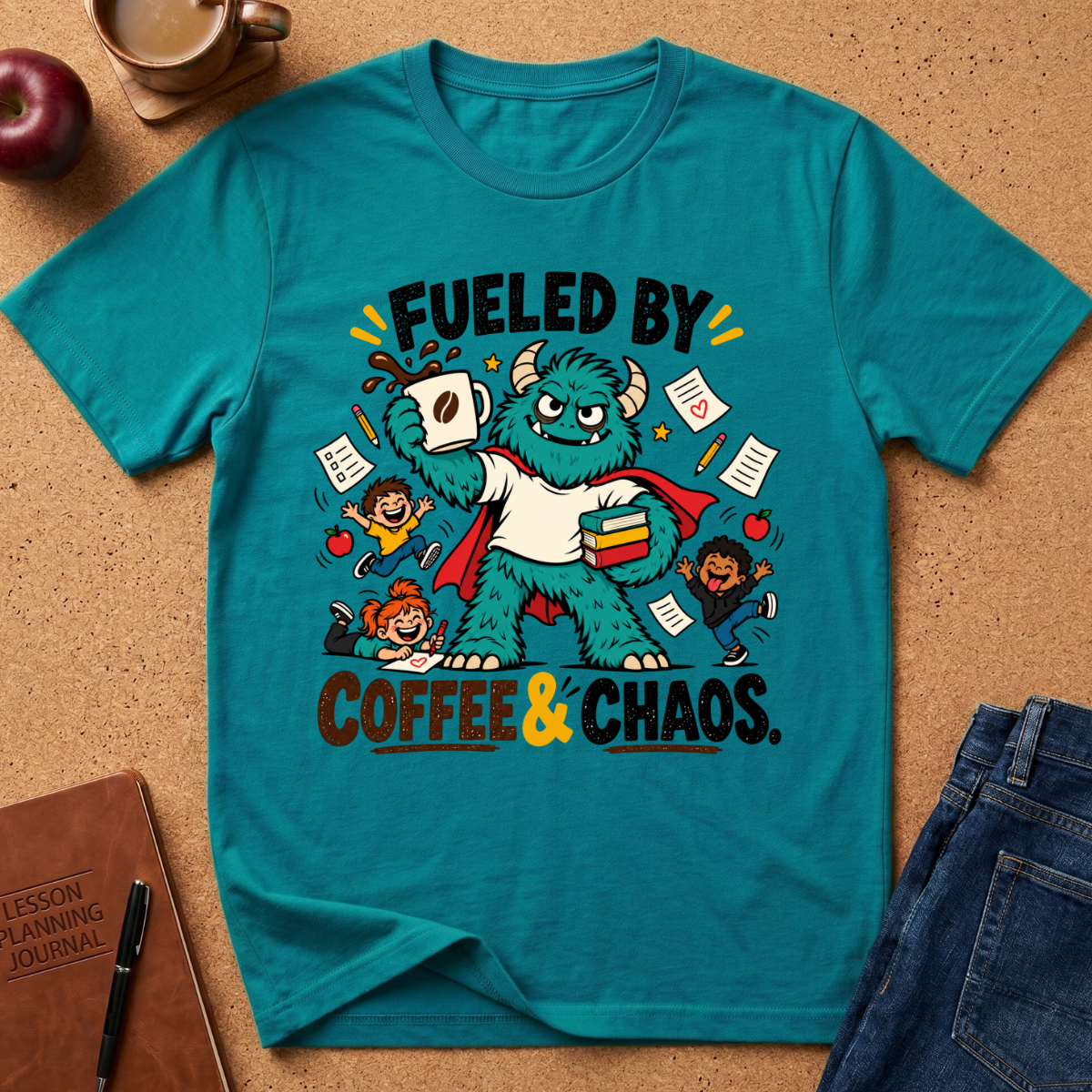 Fueled By Coffee & Chaos T-Shirt