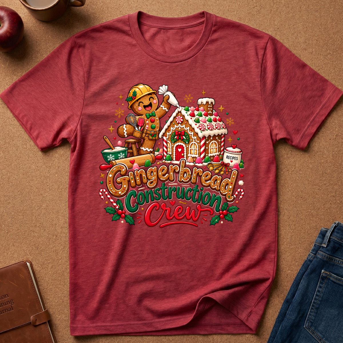 Gingerbread Construction Crew T-Shirt