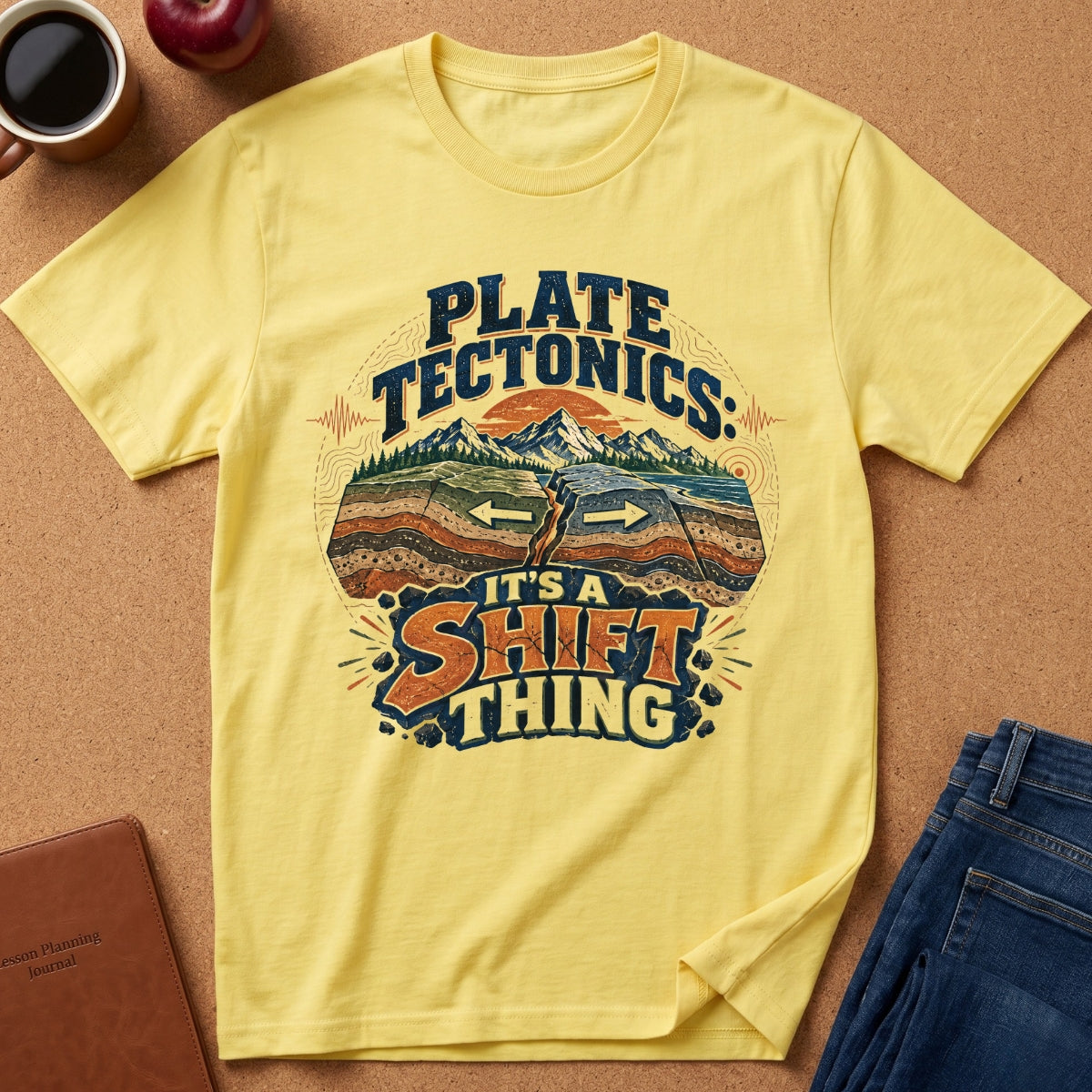 Plate Tectonics It’s a Shift Thing Geology T-Shirt