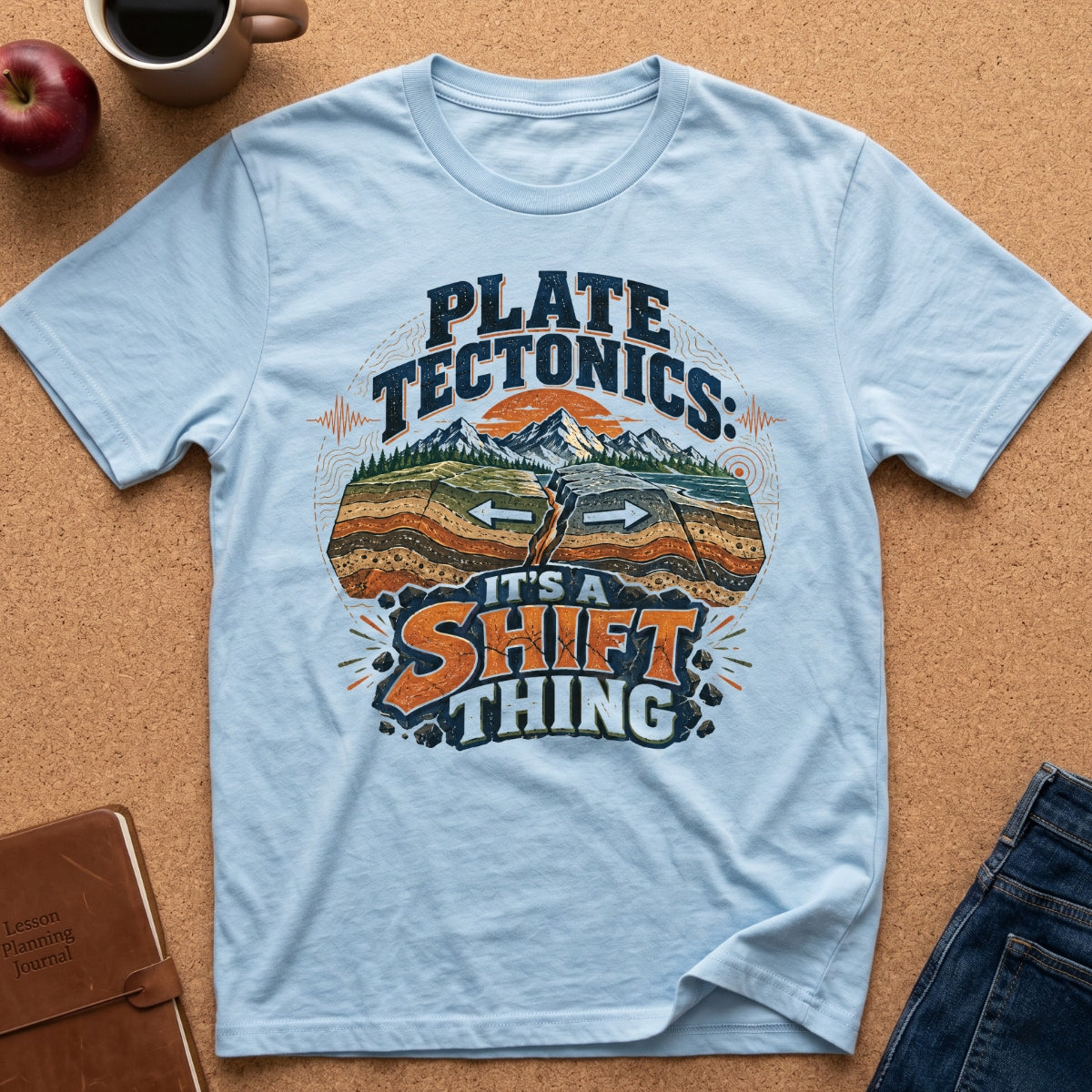 Plate Tectonics It’s a Shift Thing Geology T-Shirt