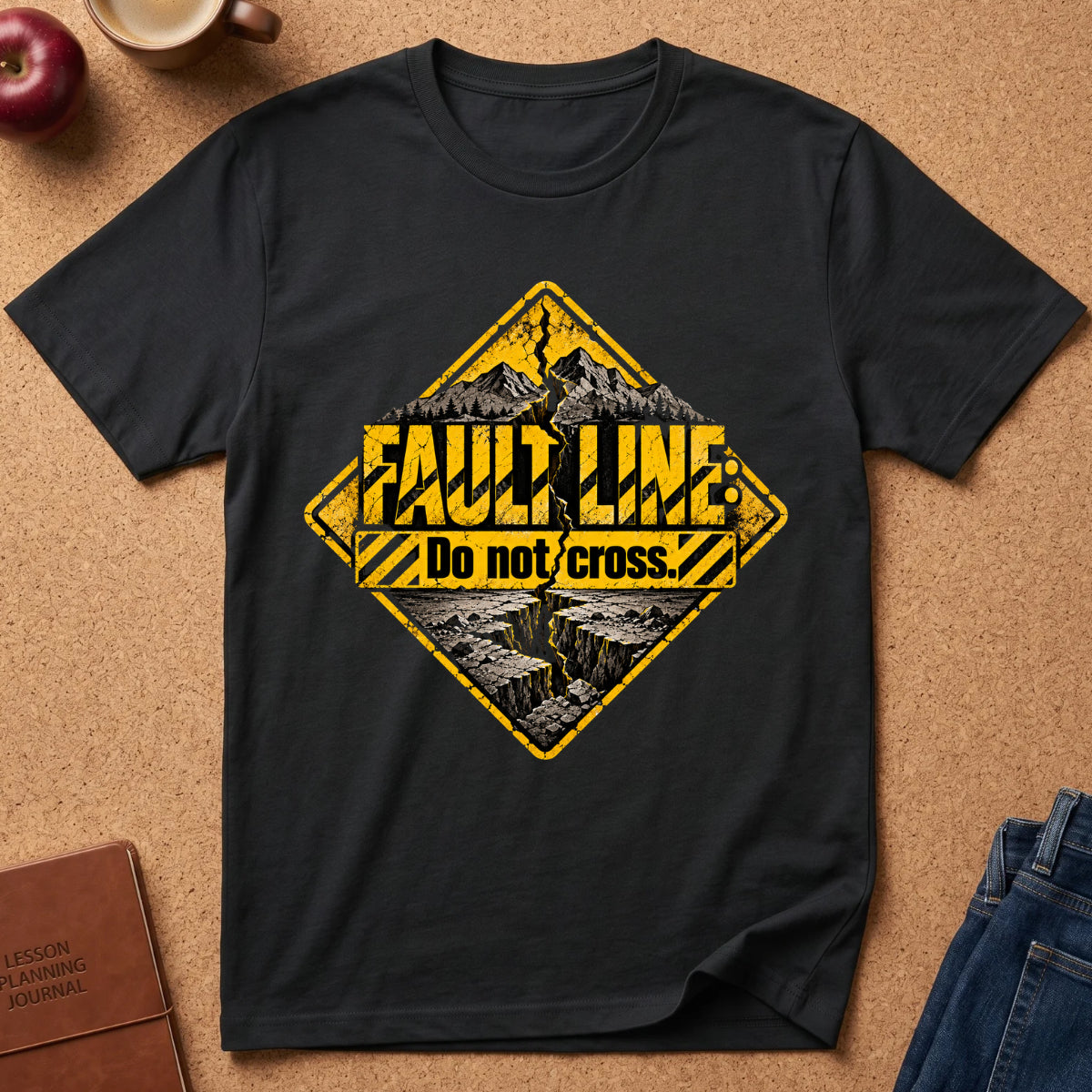 Earthquake Fault Line Science T-Shirt