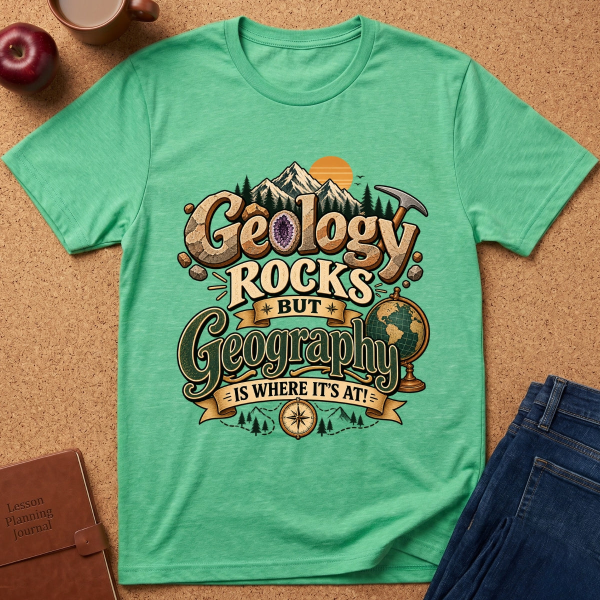 Geology Rocks Geography Is Where It’s At T-Shirt
