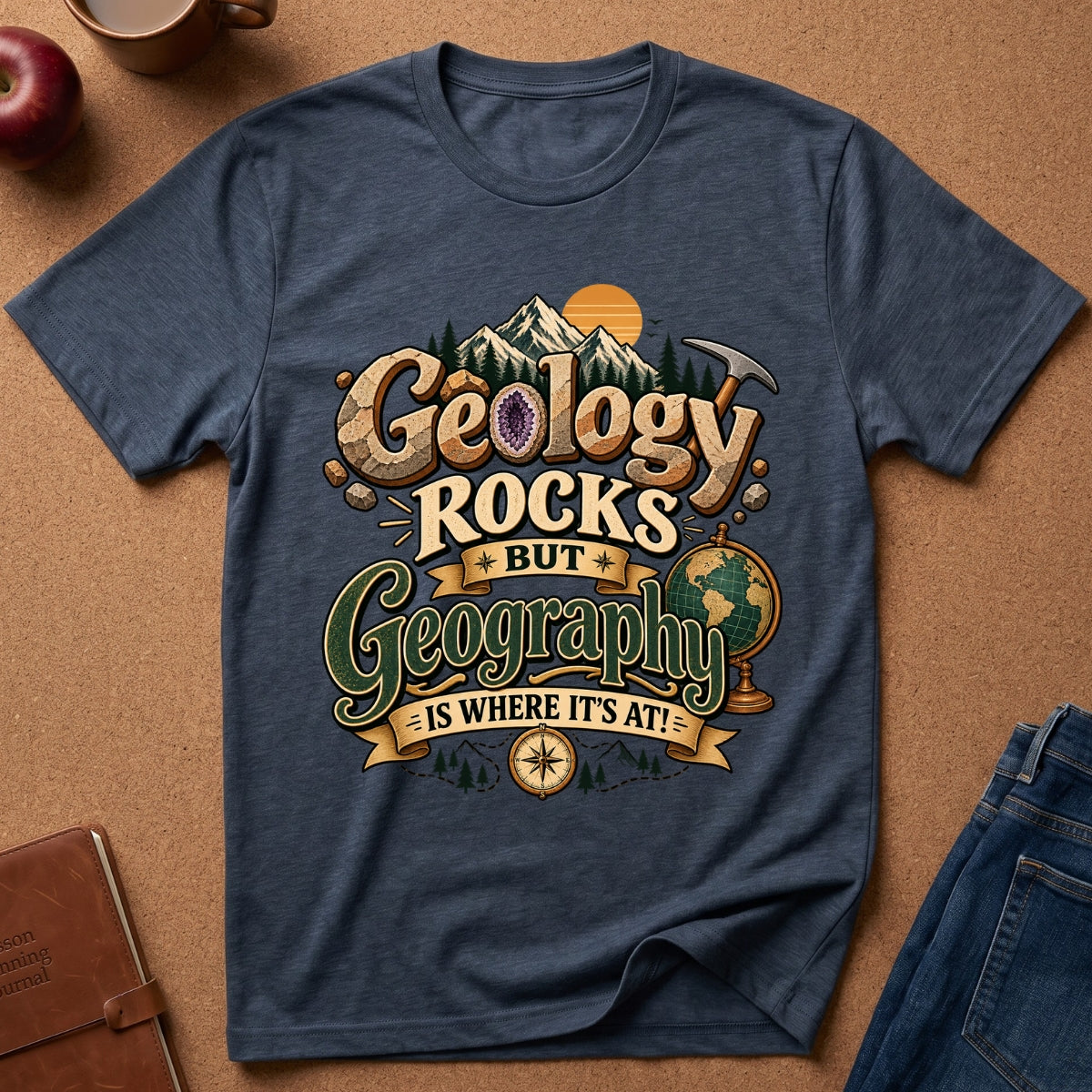 Geology Rocks Geography Is Where It’s At T-Shirt