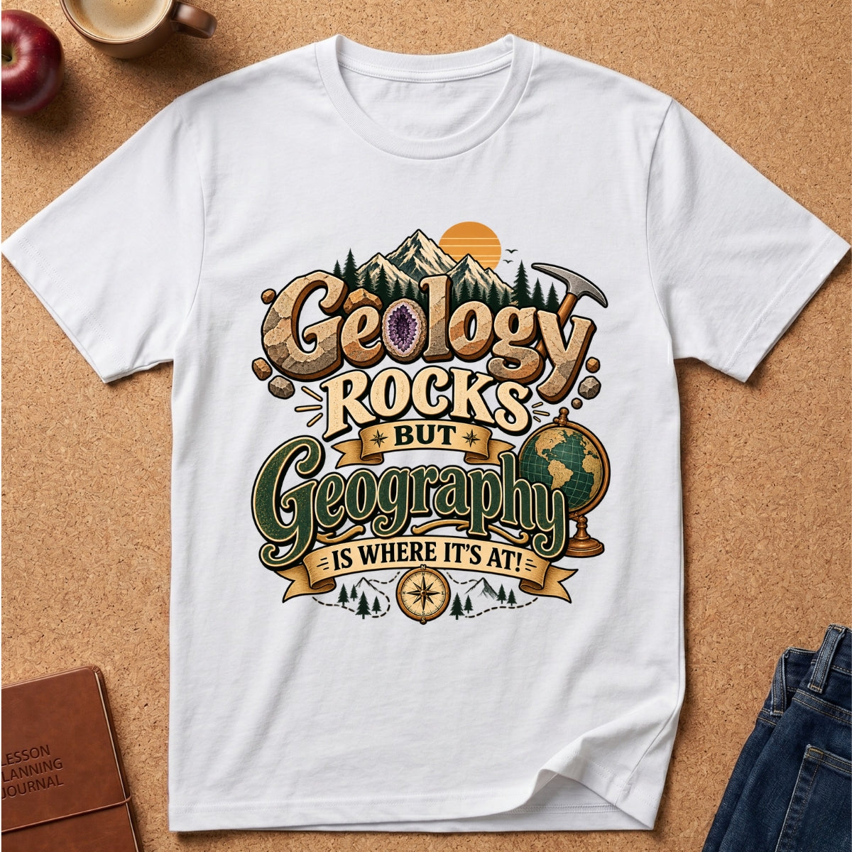 Geology Rocks Geography Is Where It’s At T-Shirt