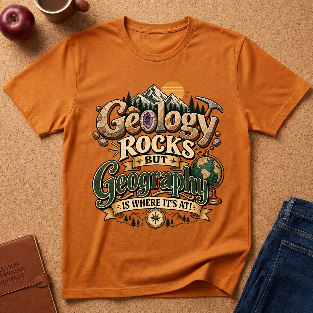 Geology Rocks Geography Is Where It’s At T-Shirt