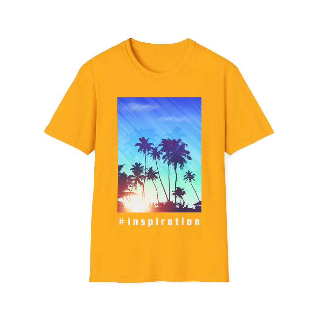 Tropical Palm Sunset #Inspiration T-Shirt