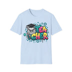 Teacher Owl Graphic T-Shirt - Colorful 'Teacher' Design, Back-to-School & Teacher Gift