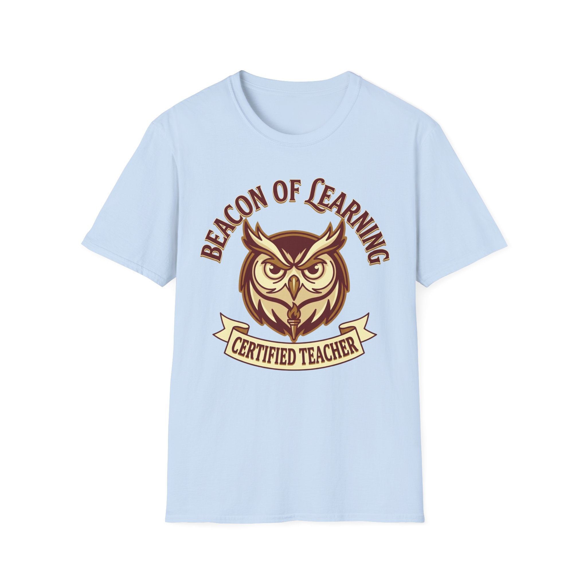 "Beacon of Learning" Certified Teacher Owl T-Shirt