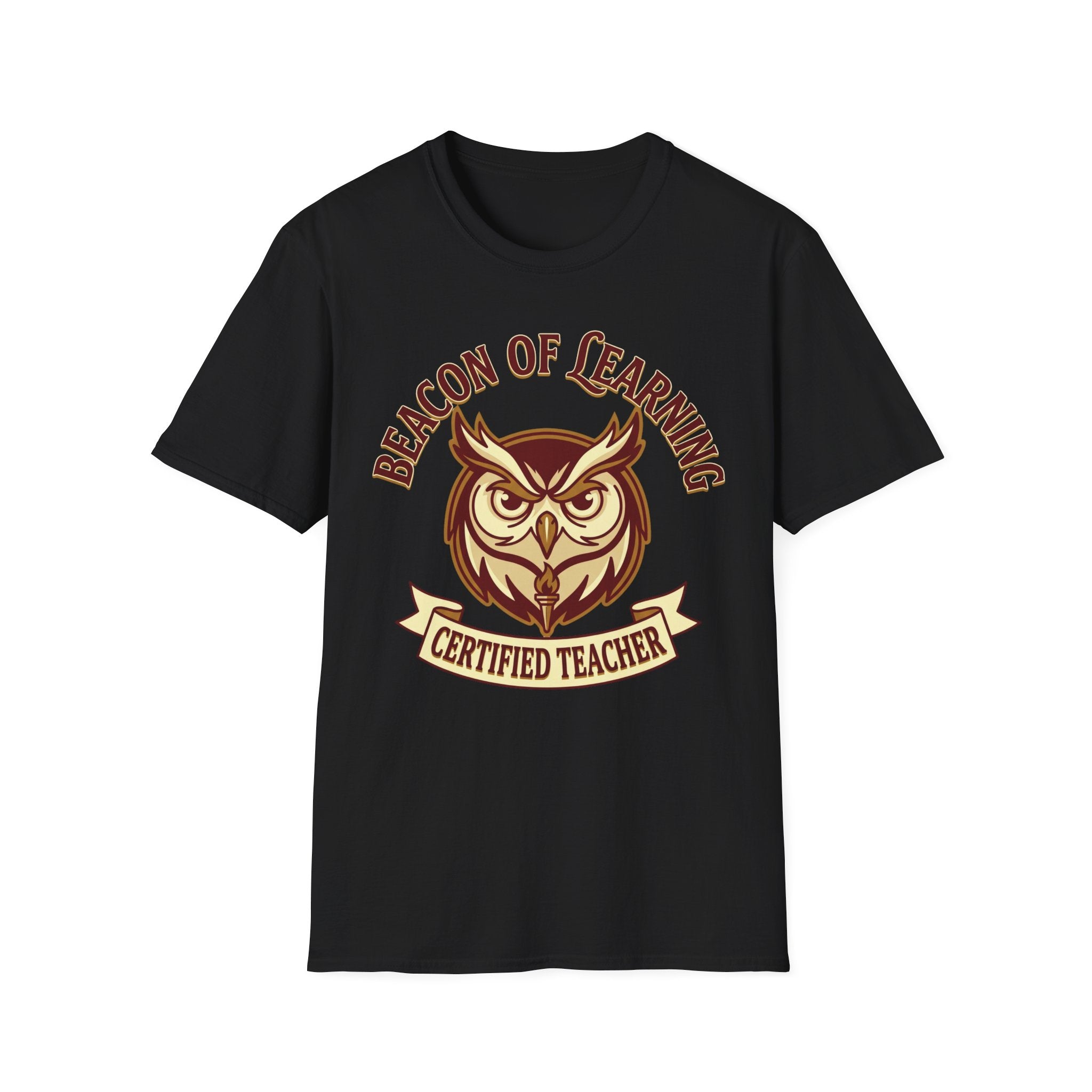 "Beacon of Learning" Certified Teacher Owl T-Shirt