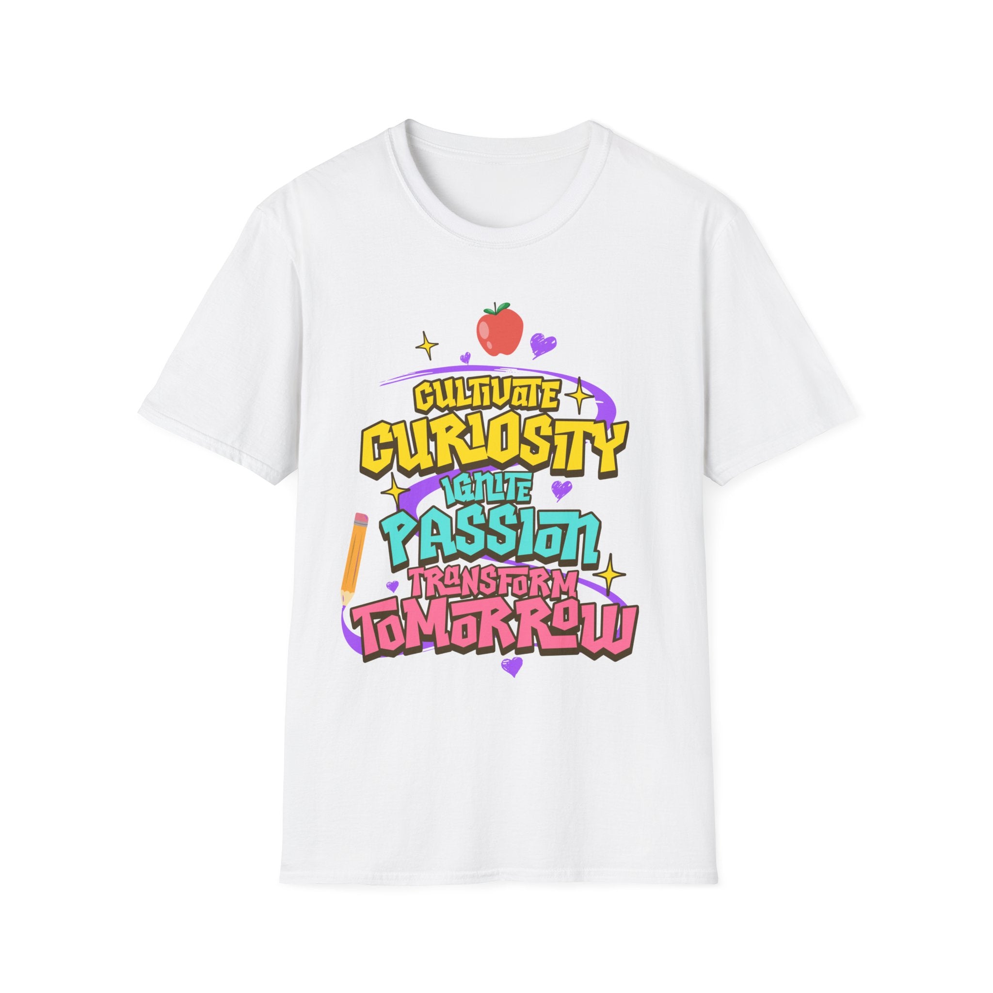 "Cultivate Curiosity, Ignite Passion, Transform Tomorrow" Inspirational T-Shirt