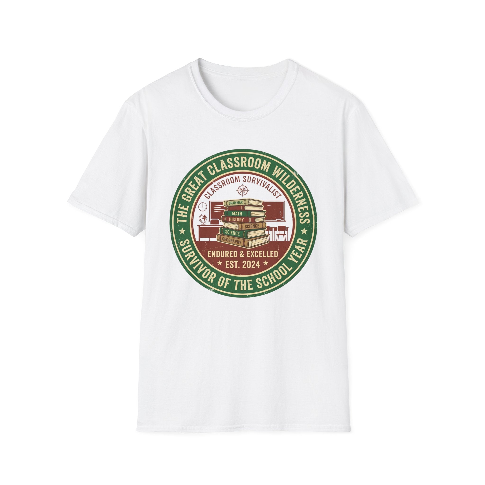 "Survivor of the School Year" Classroom Wilderness Teacher T-Shirt