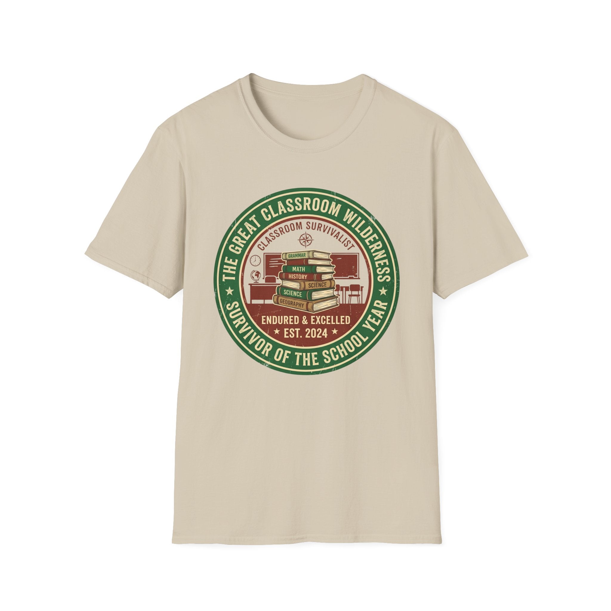 "Survivor of the School Year" Classroom Wilderness Teacher T-Shirt