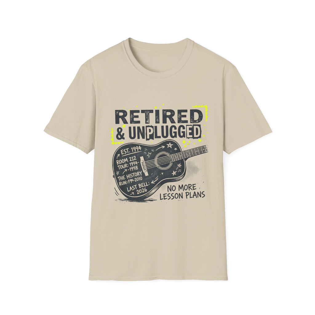 Retired & Unplugged Guitar T-Shirt