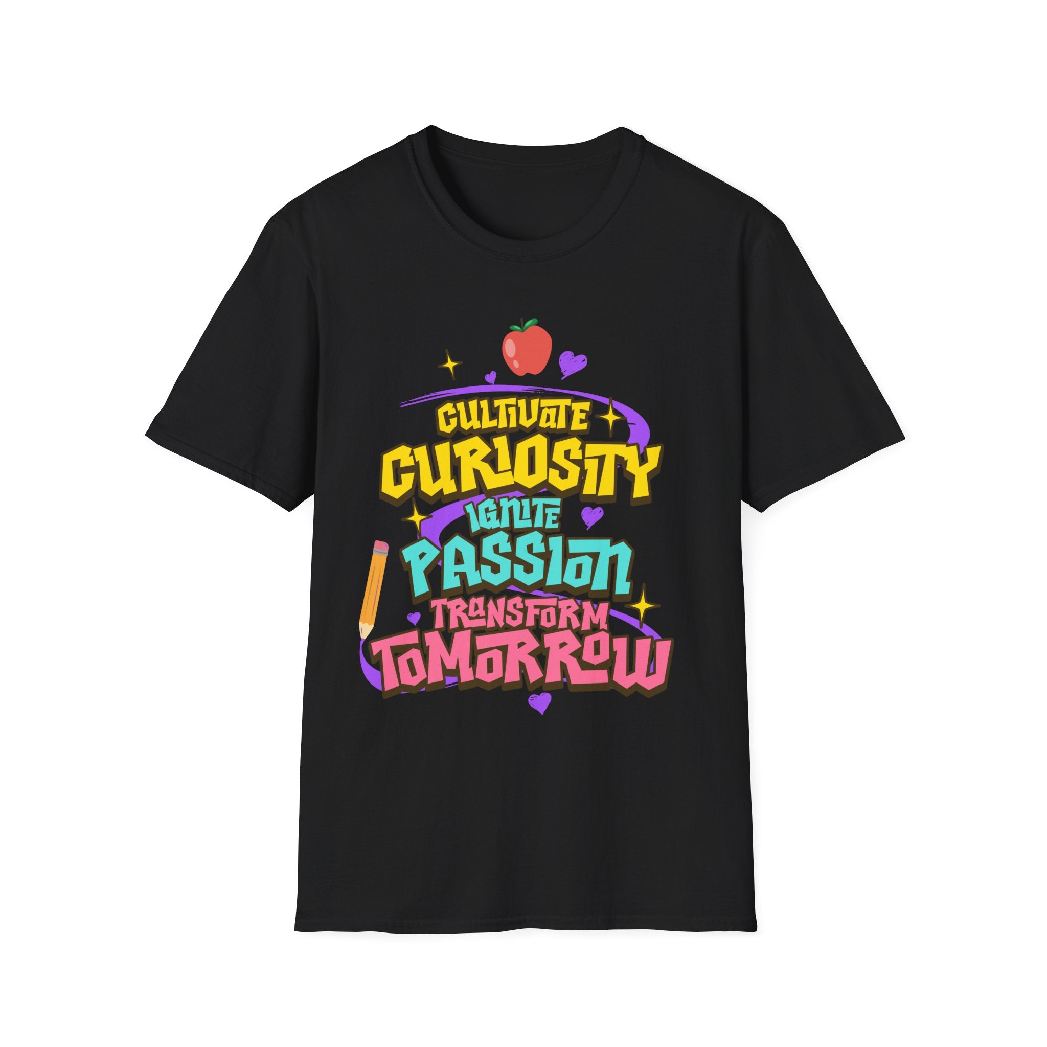 "Cultivate Curiosity, Ignite Passion, Transform Tomorrow" Inspirational T-Shirt