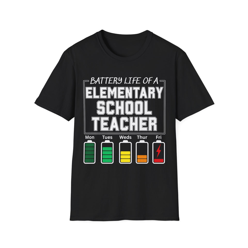 Elementary School Teacher Battery Life T-Shirt