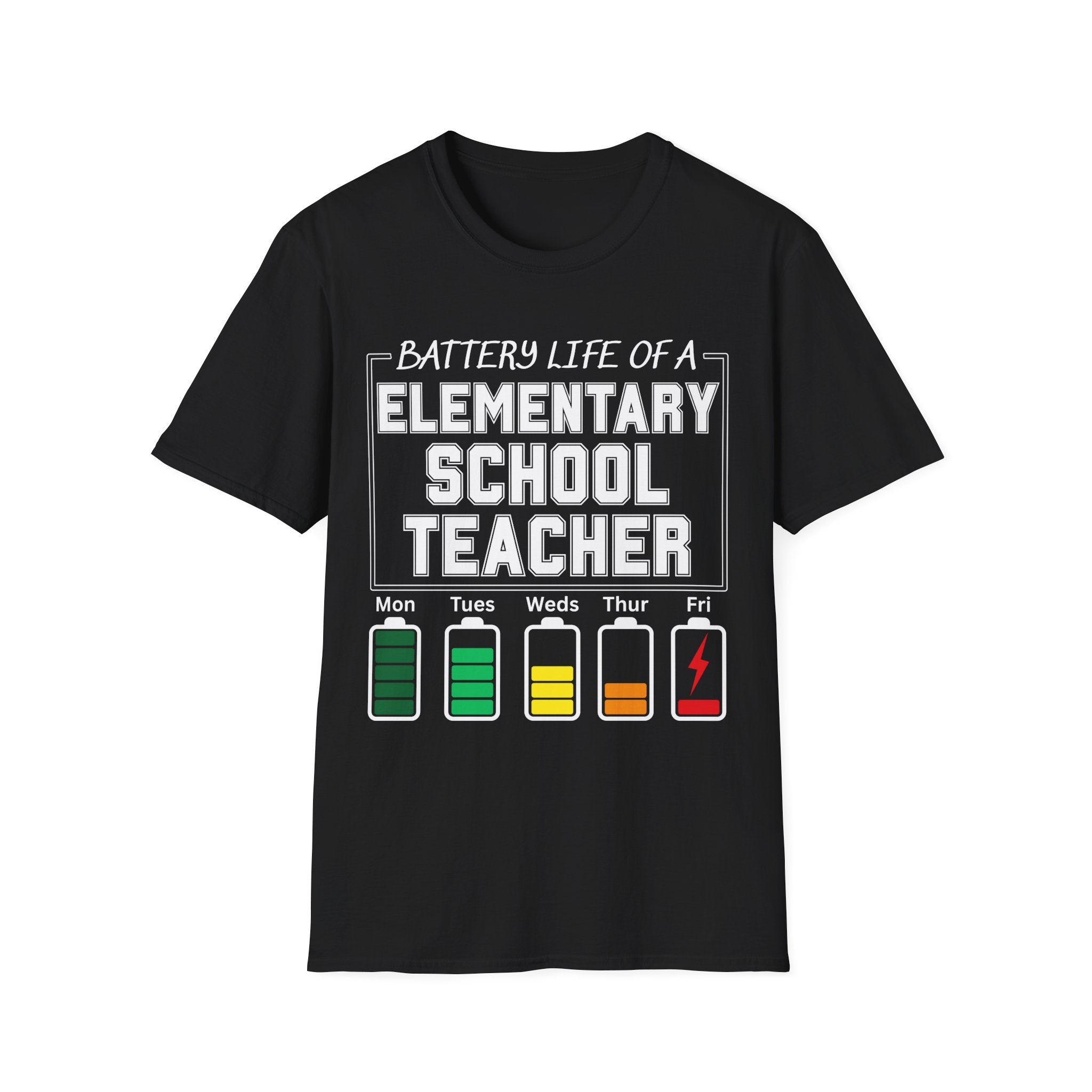 Elementary School Teacher Battery Life T-Shirt