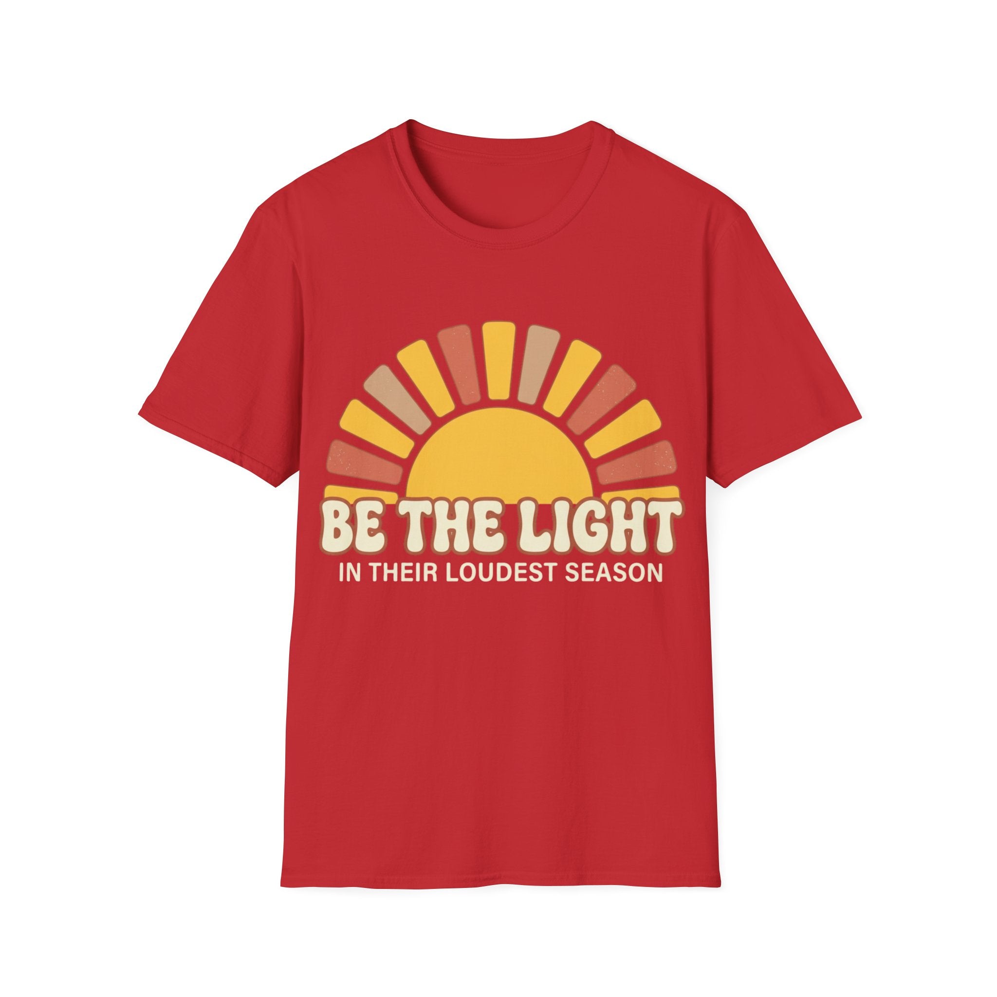 "Be The Light in Their Loudest Season" Retro Sun T-Shirt