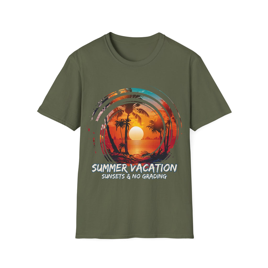 'Sunsets & No Grading' T-Shirt